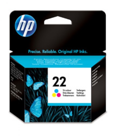 HP No.22 Inkjet Print Cartr.tri-colour (5 ml)  za DeskJet 39203940,psc1410,Off.J 5610 C9352AE