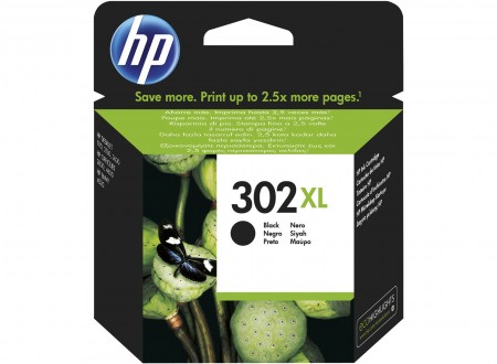 HP 302XL High Yield Black Original Ink Cartridge F6U68AE