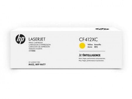 HP PPU Contractual High Yield Yellow LaserJet Toner Cartridge M452  M477  CF412XC