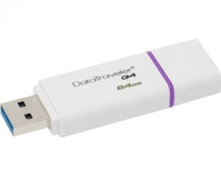 KINGSTON 64GB DataTraveler I Generation 4 USB 3.0 flash DTIG464GB ljubičasto-beli ( 17600 )