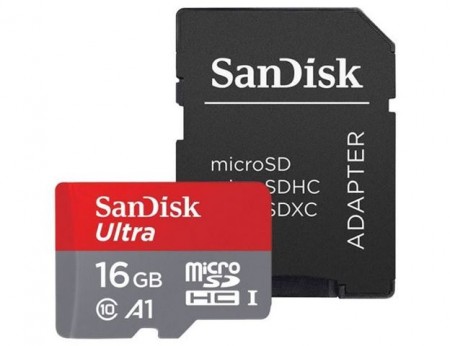 16GB SanDisk Ultra + adapter SDSQUAR-016G-GN6IA