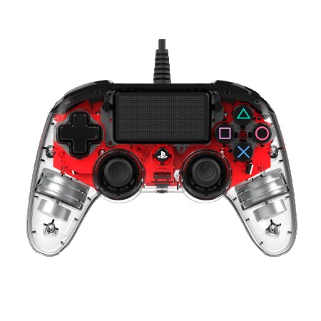 Nacon PS4 Wired Illuminated Compact Controller Red