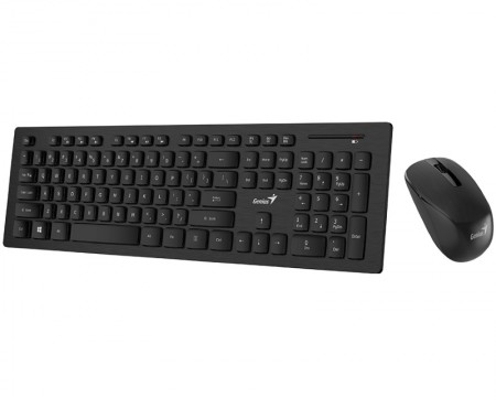 GENIUS SlimStar 8008 Wireless USB YU crna tastatura+ miš ( 1441 )