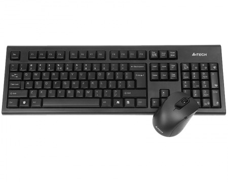 A4 TECH 7100N V-Track Wireless USB US tastatura + Wireless crni mis ( 1442 )