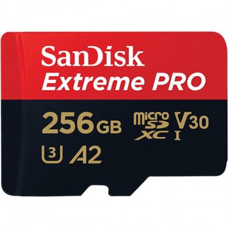 256GB Sandisk Extreme Pro + ad. SDSQXCZ-256G-GN6MA