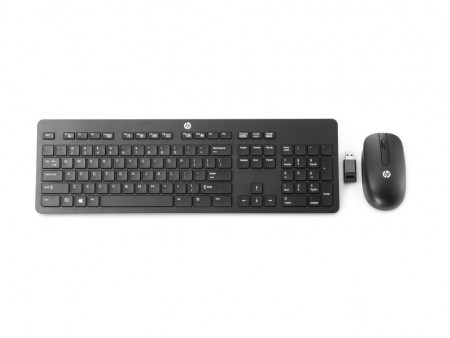 HP Slim Wireless Keyboard and Mouse Black T6L04AA