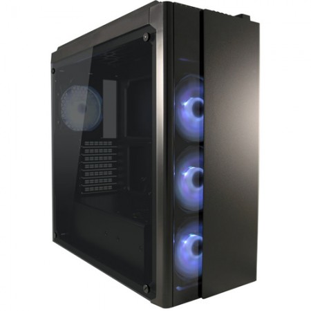 LC POWER Gaming 993B-ON Covertaker USB 3.0 RGB fan Black