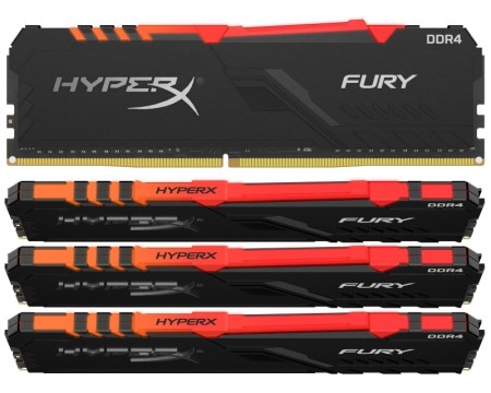 KINGSTON DIMM DDR4 64GB (4x16GB kit) 3600MHz HX436C17FB3AK464 HyperX Fury RGB