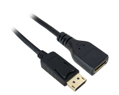 E-GREEN DisplayPort (M) - DisplayPort (F) 1.8m crni ( 8702 )