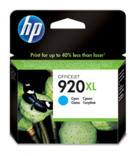 HP No.920XL Cyan Officejet Ink Cartridge, for Officejet 6500 CD972AE ( 22060 )