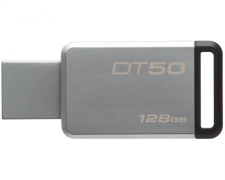 FlashDrive 128GB Kingston DT50/128GB USB3.1 sivo-crni