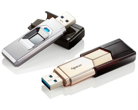 APACER 32GB AH650 Fingerprint USB 3.0 flash srebrni