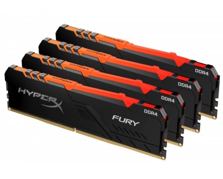 KINGSTON DIMM DDR4 128GB (4x32GB kit) 3200MHz HX432C16FB3AK4/128 HyperX Fury RGB