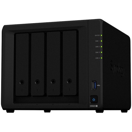 Synology DiskStation DS920+, Tower, 4-Bays 3.5 SATA HDDSSD, 2 x M.2 2280 NVMe SSD slot, CPU 4-core 2.0 (base)  2.7 (burst) GHz, 4 GB DDR4 n