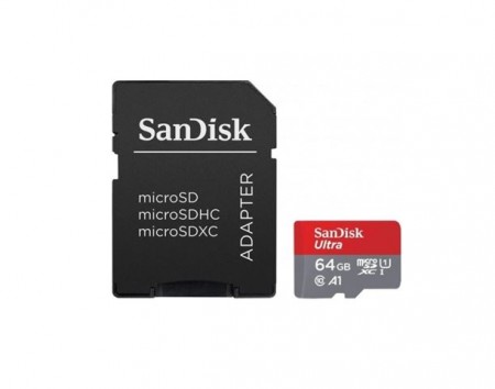 SanDisk Ultra microSD 64GB + adapter SDSQUA4-064G-GN6MA ( 24129 )