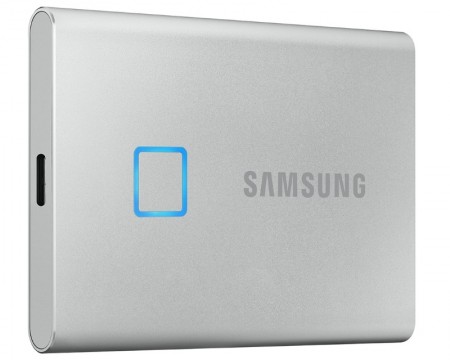 SAMSUNG Portable T7 Touch 500GB srebrni SSD MU-PC500S