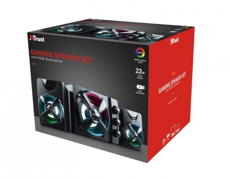 TRUST Ziva RGB 2.1 Zvucnici 11W 5W+2x3W 23644