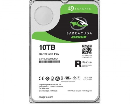 SEAGATE 10TB 3.5'' SATA III 256MB 7200rpm ST10000DM0004 Barracuda Pro