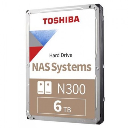 TOSHIBA 6TB HDWN160UZSVA N300 SATA3 128MB