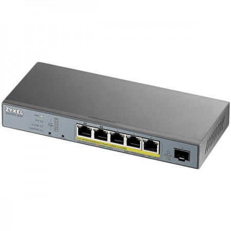 Zyxel GS1350-6HP 6 Port managed CCTV PoE switch GS1350-6HP-EU0101F