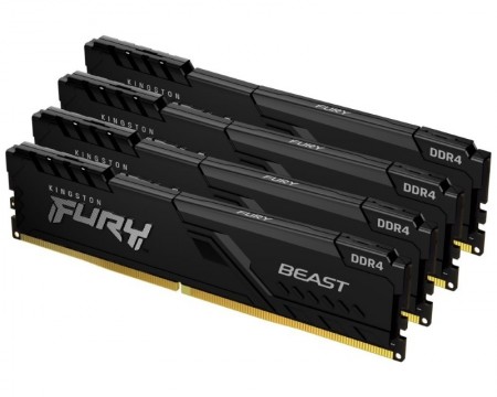 KINGSTON DIMM DDR4 128GB 4x32GB kit 3600MHz KF436C18BBK4/128 Fury Beast Black ( 26673 )