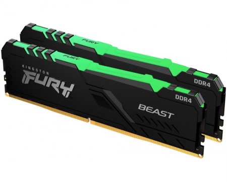 64GB KINGSTON DIMM DDR4 2x32GB kit 3600MHz KF436C18BBAK2/64 Fury Beast RGB