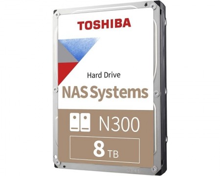 TOSHIBA 8TB 3.5'' SATA III 7.200rpm HDWG180XZSTA N300 series