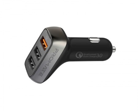 PROMATE Scud-35 punjač za auto 3.0 triple USB port