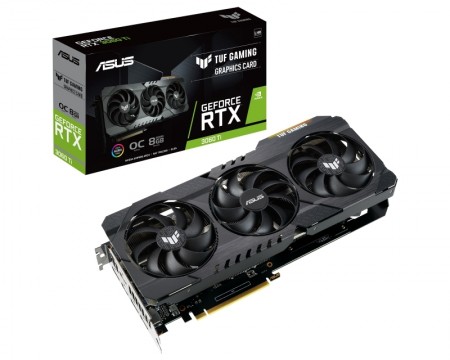 ASUS nVidia GeForce RTX 3060 Ti 8GB 256bit TUF-RTX3060TI-O8G-V2-GAMING LHR