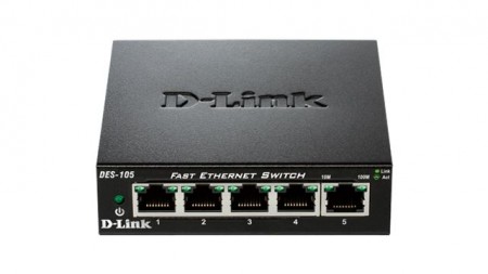 D-Link switch neupravljivi DES-105E metalno kućište