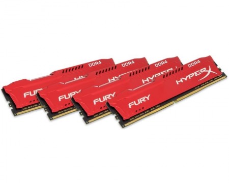 KINGSTON DIMM DDR4 64GB 4x16GB kit HX429C17FRK4/64 HyperX Fury Red