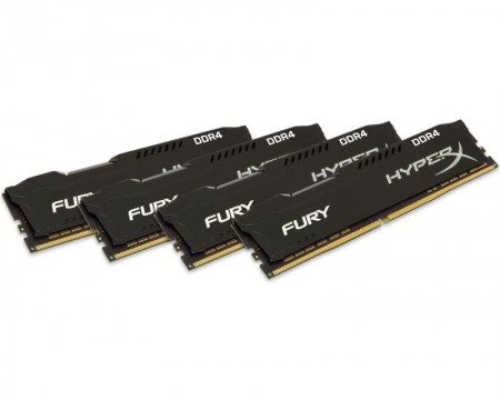 KINGSTON DIMM DDR4 64GB 4x16GB kit HX429C17FBK4/64 HyperX Fury Black