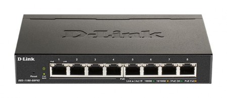 D-Link switch web upravljivi PoE DGS-1100-08PV2