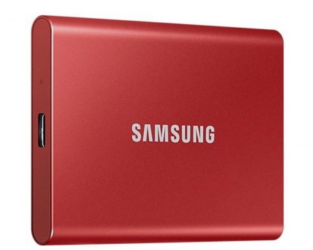 SAMSUNG Portable T7 500GB crveni eksterni SSD MU-PC500R