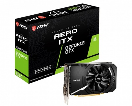 MSI nVidia GeForce GTX 1650 4GB 128bit  GTX 1650 D6 AERO ITX OCV1