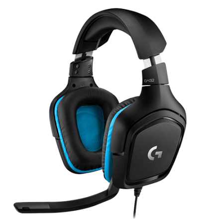 LOGITECH G432 7.1 Surround Sound Gaming Leatherette