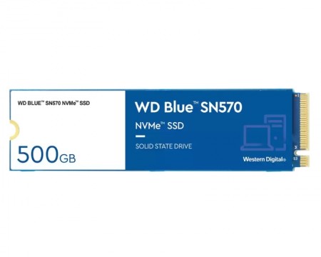 500GB WD M.2 NVMe Gen3 WDS500G3B0C SN570 Blue