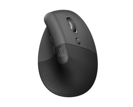 LOGITECH Lift Vertical Ergonomic Wireless miš crni