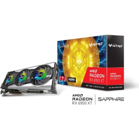 SAPPHIRE NITRO+ AMD RADEON RX 6950 XT GAMING OC 16GB GDDR6 HDMI  TRIPLE DP ( 11317-02-20G ) 