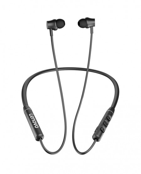 Lenovo QE-03 Neckband Bluetooth Headset, Black