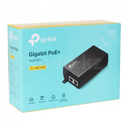 TP-LINK TL-POE160S PoE Adapter InjectorGigabit POE1001000Mbs