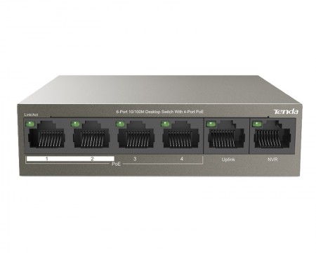 TENDA TEF1106P-4-63W 6-Port Switch with 4-Port PoE