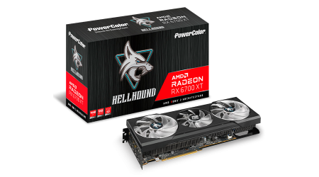 Power Color AMD Radeon 6700XT Hellhound AXRX 6700 XT 12GBD6-3DHL