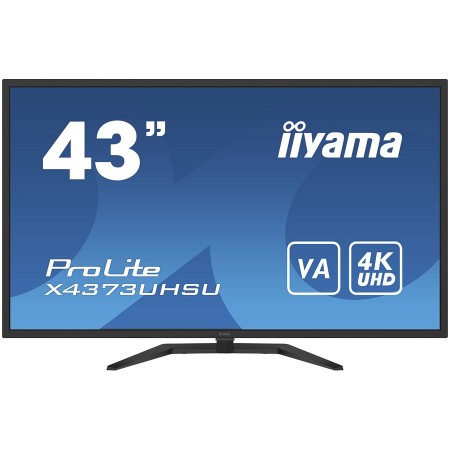 IIYAMA ProLite 43'' VA, 4K, HDR400, Speakers, Remote X4373UHSU-B1 