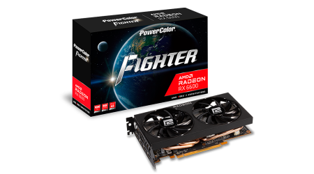 Power Color AMD Radeon 6600 Fighter AXRX 6600 8GBD6-3DH