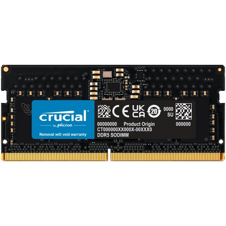 8GB CRUCIAL DDR5 4800 SODIMM CT8G48C40S5