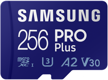 MicroSD 256GB, PRO Plus, SDXC, UHS-I U3 V30 A2, Read up to 160MB/s B-MD256KB/WW 