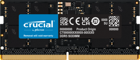 Crucial 16GB DDR5-4800 SODIMM CL40 (16Gbit) CT16G48C40S5