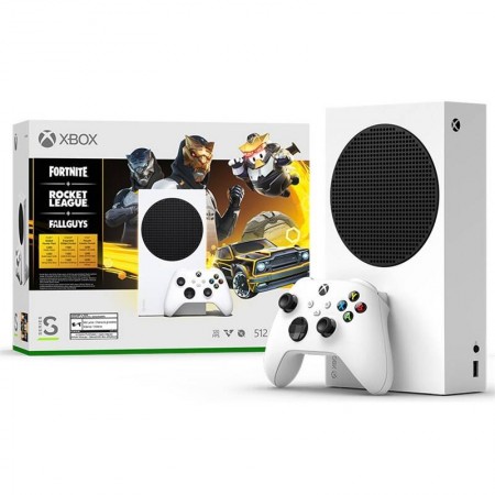 XBOX Series S 512GB + Fortnite + Rocket League + Fall Guys Holiday Bundle RRS-00080