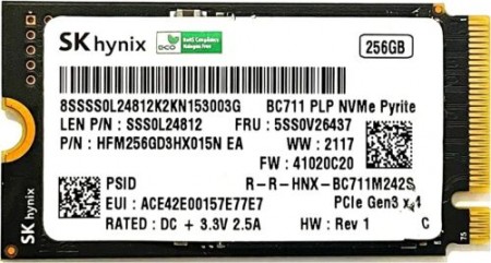 256GB HYNIX M.2 NVme 2242 HFM256GD3HX015N Bulk